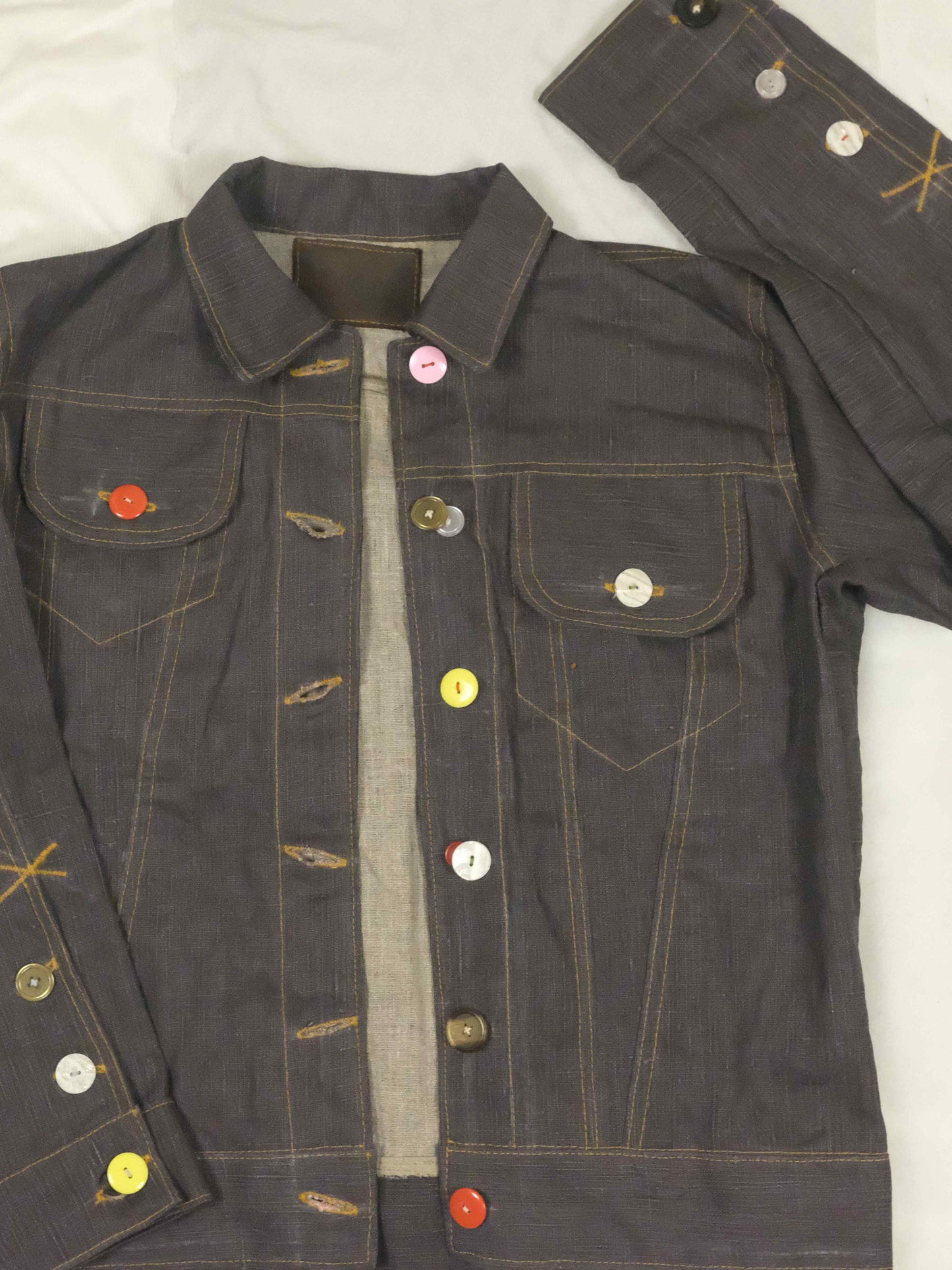Brown Buttons Jacket - Medium