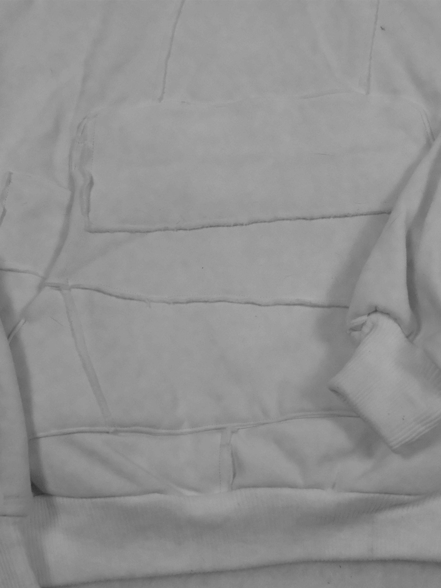 White Scrap Hoodie - Medium