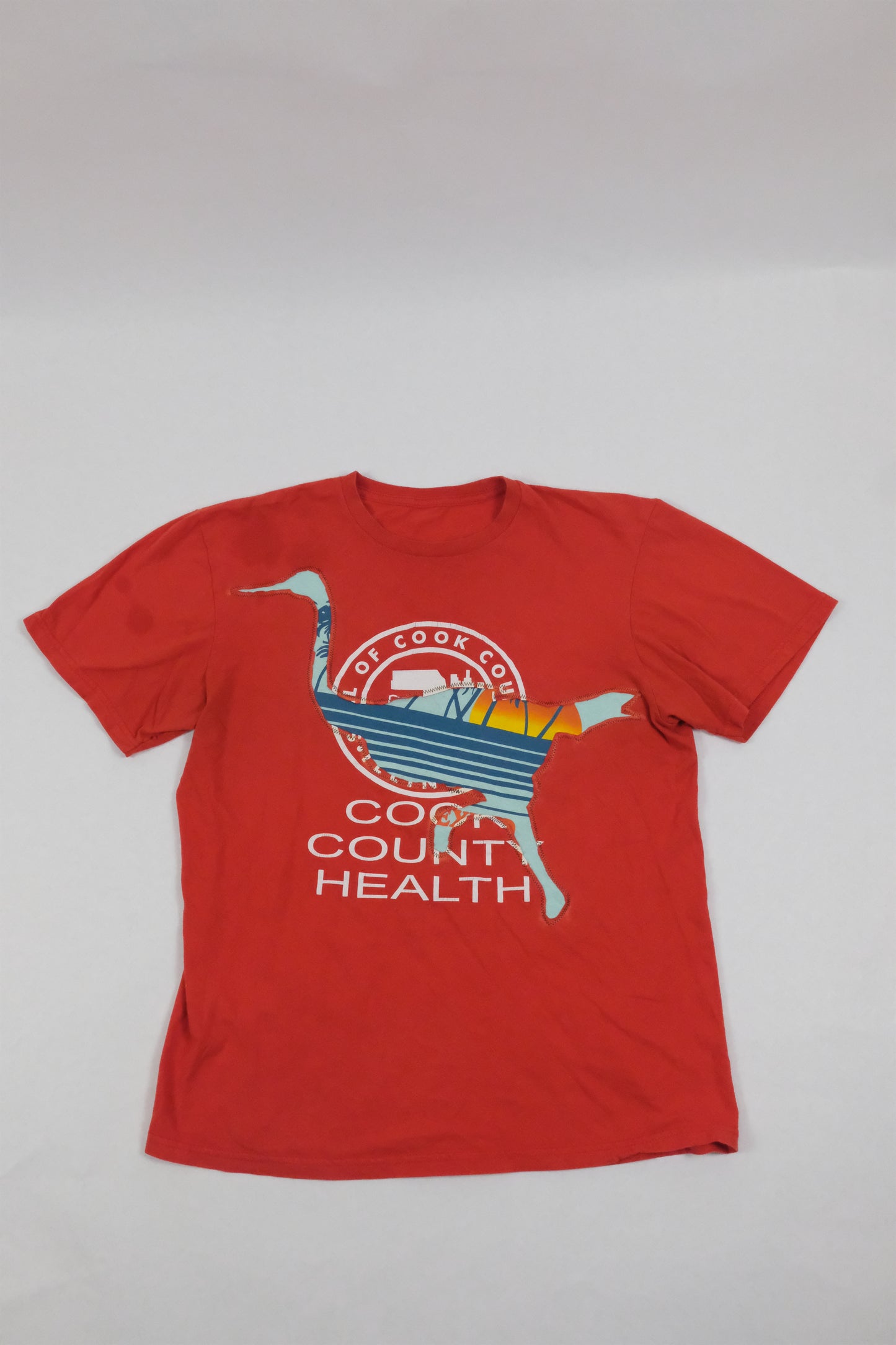 Red ostrich tee - Small