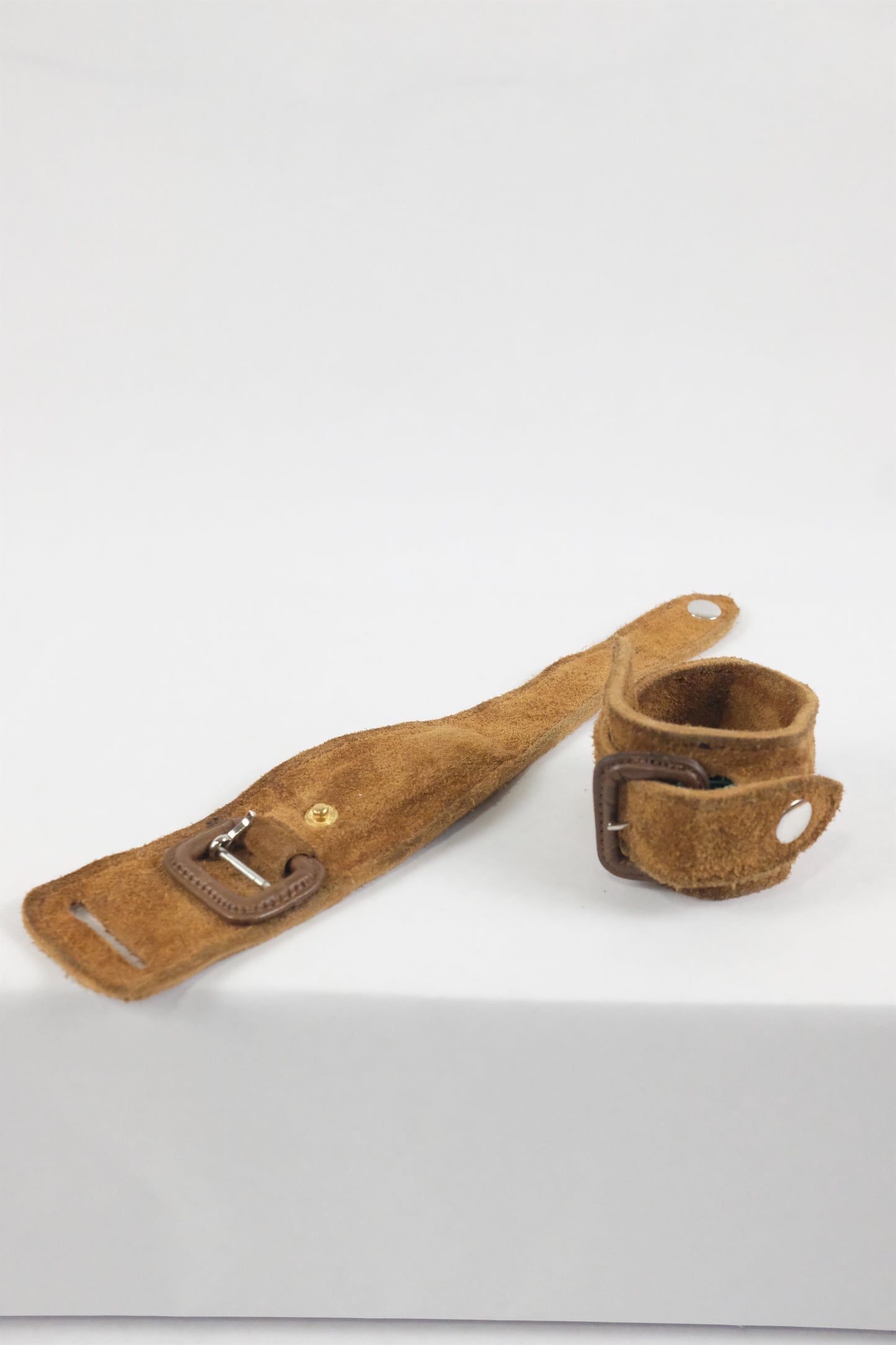 Brown Leather Belt Bracelet
