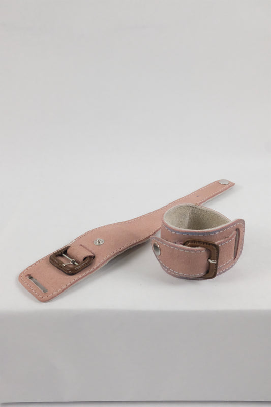 Pink Leather Bracelet