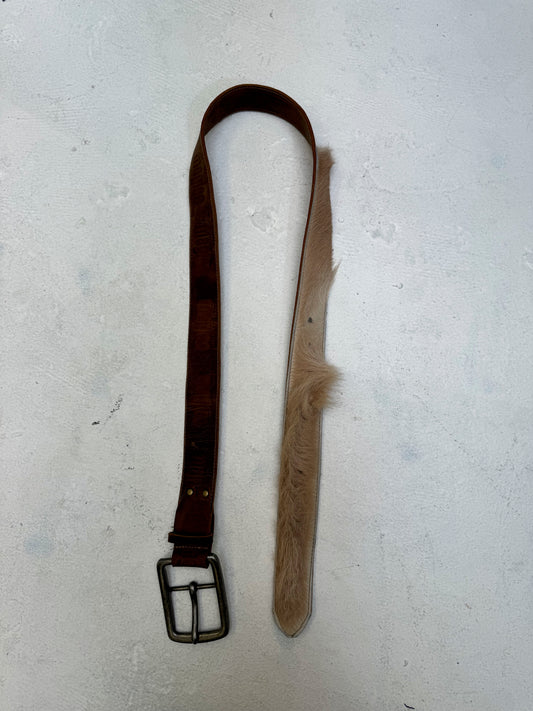 Calf Fur Belt