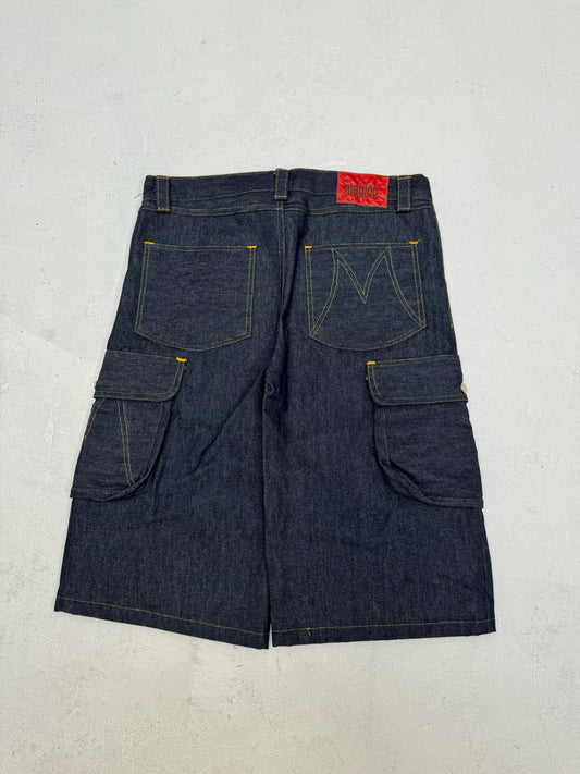 Selvedge Denim Cargo Jorts 34x14