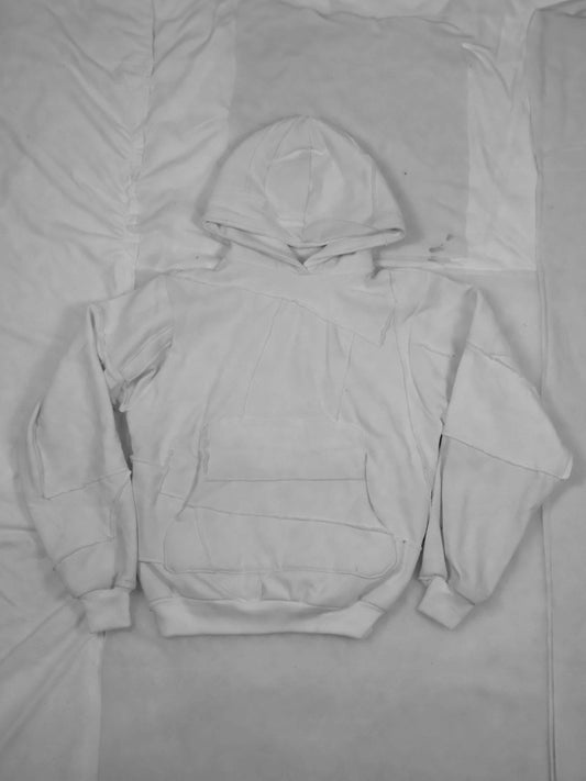 White Scrap Hoodie - Medium
